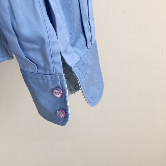 ROBERT GRAHAM Blue Printed Insert Long Sleeve Button Shirt - Picture 10 of 11